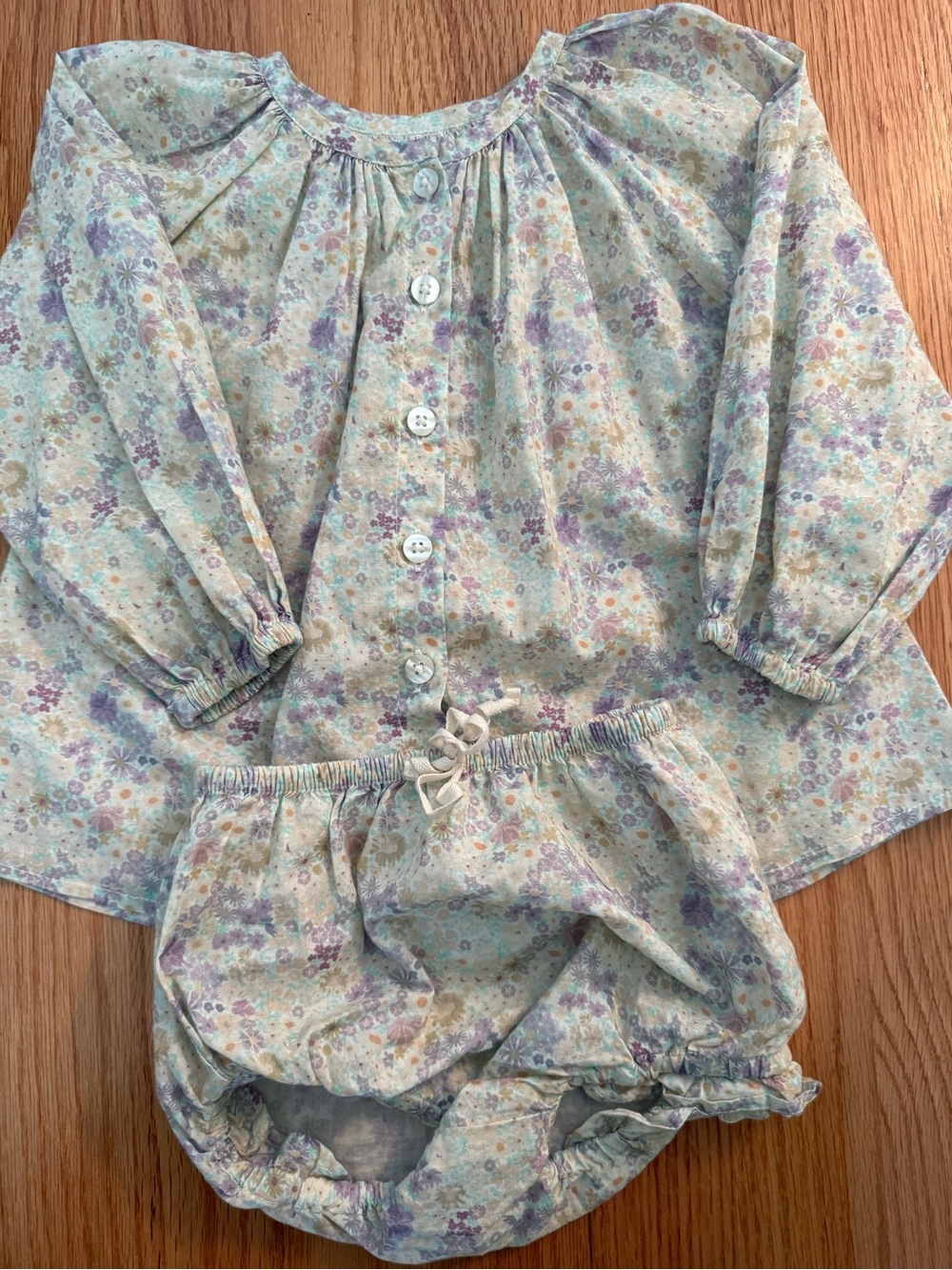 Jamie Kay floral top and bloomers set 1yr worn once like new